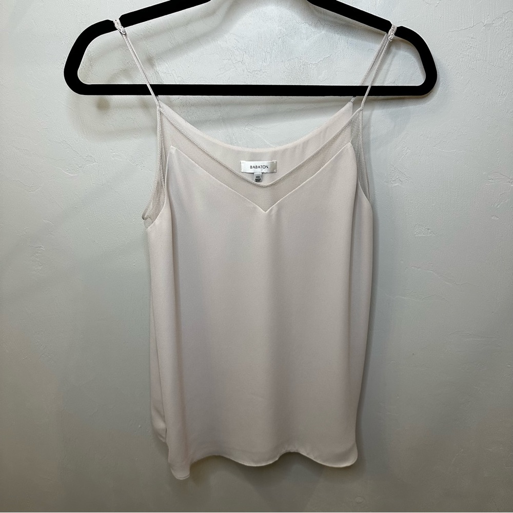 Aritzia Everly Camisole in nude with mesh detail